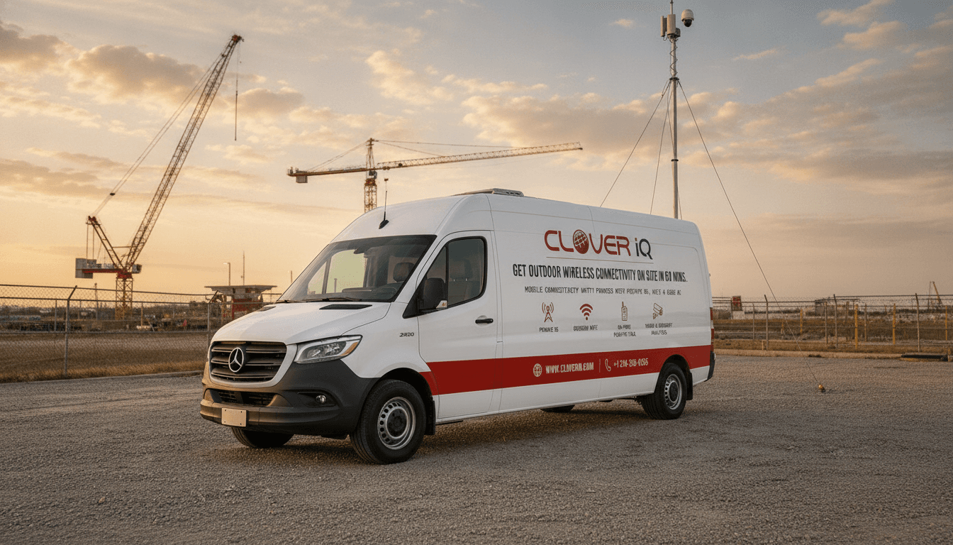 Clover IQ Mobile Connectivity Unit at an industrial site